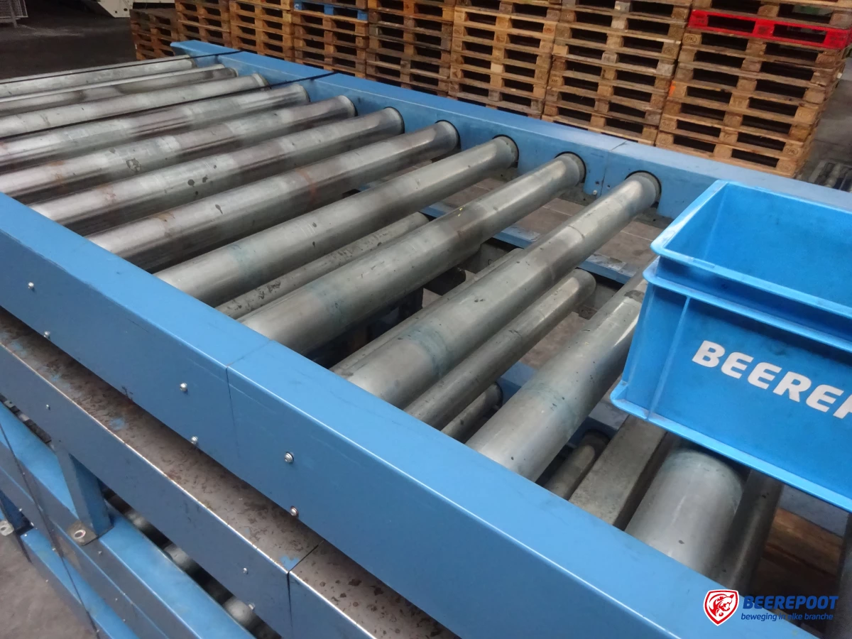 Aangedreven palletrollenbanen